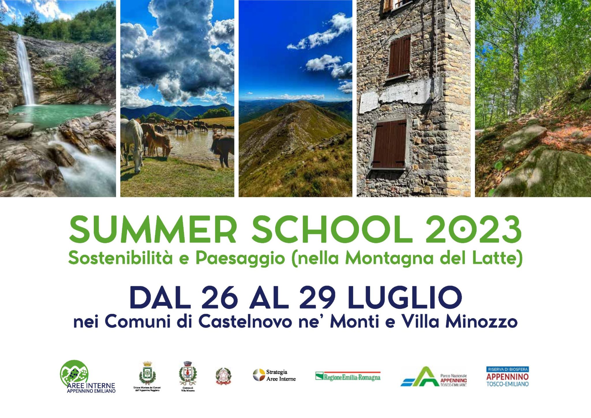 Summer school de La Montagna del Latte dedicata a Sostenibilità e Paesaggio.