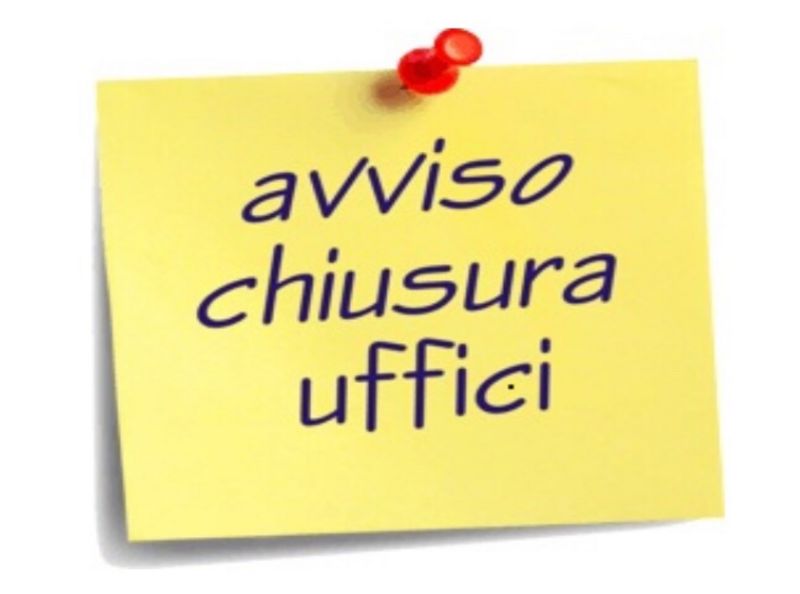 CHIUSURA UFFICIO ANAGRAFE DAL 25/03/2024 AL 29/03/2024